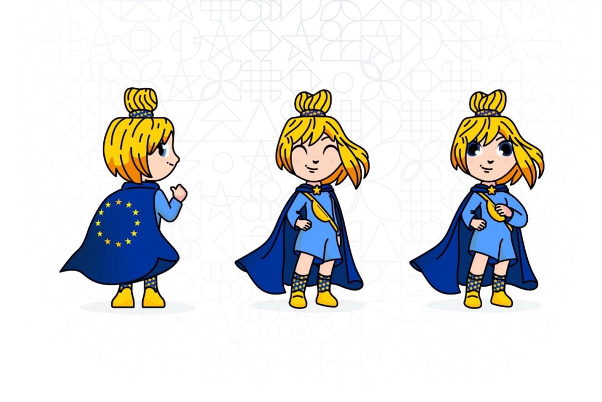 2025大阪・関西万博のEU公式マスコットキャラクター、「エウロパ」を 